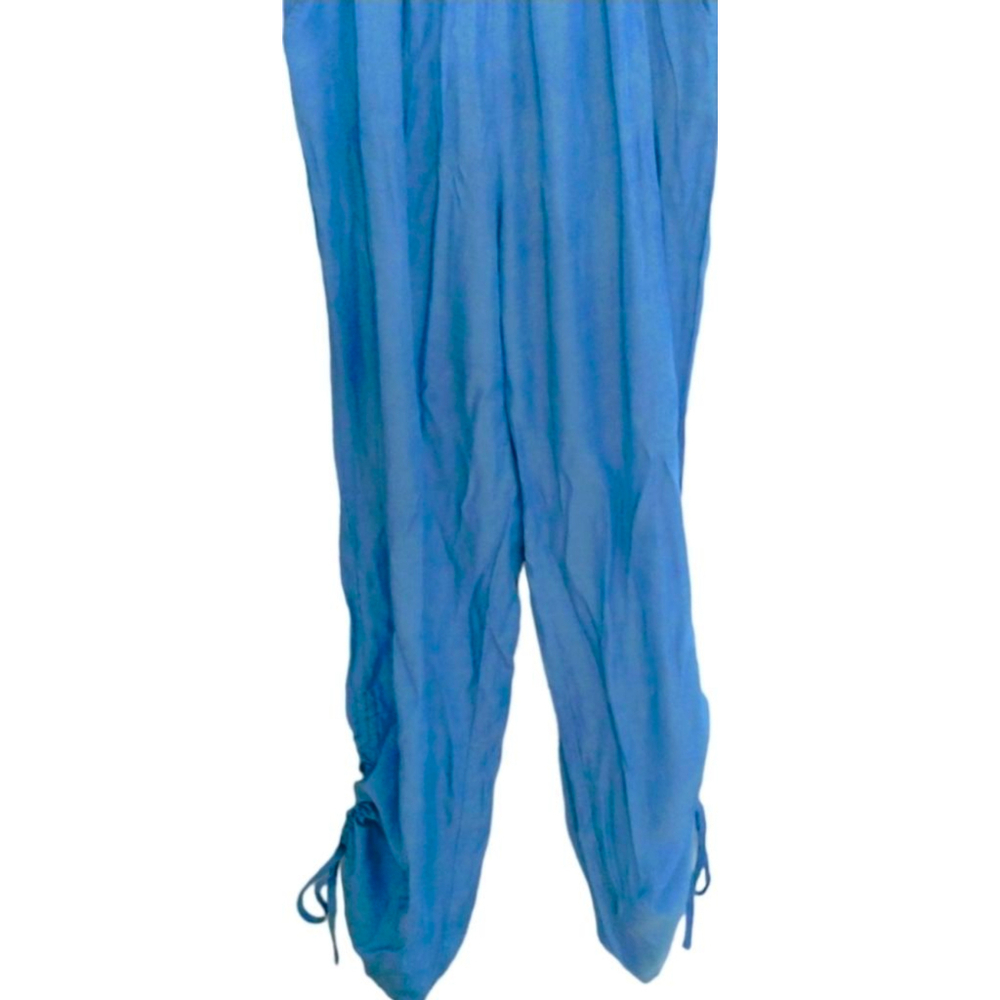 ChicMe Strapless Smocked Blue Jumpsuit – Size M - Picture 4 of 10